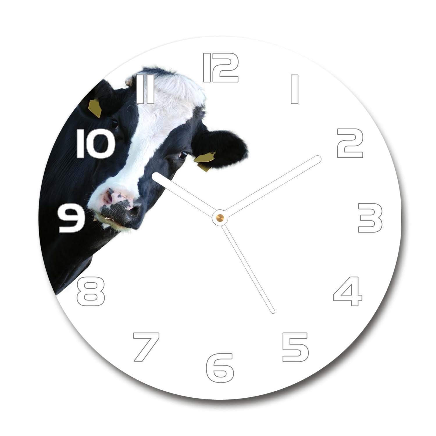 Horloge en verre de sécurité Tulup 60x60 cm, un objet d'art mural haut de gamme