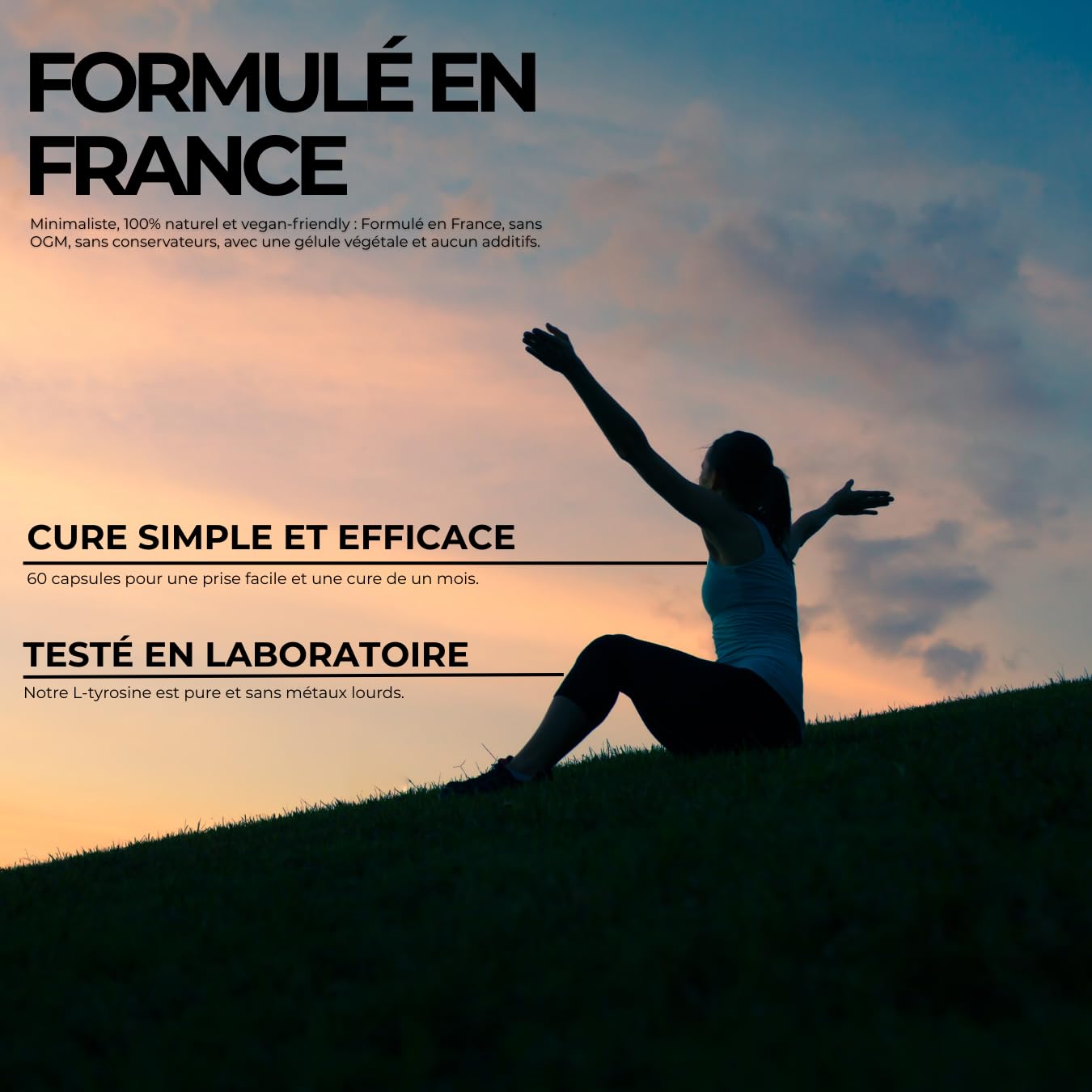 L-Tyrosine en gélules - 60 gélules - 500mg