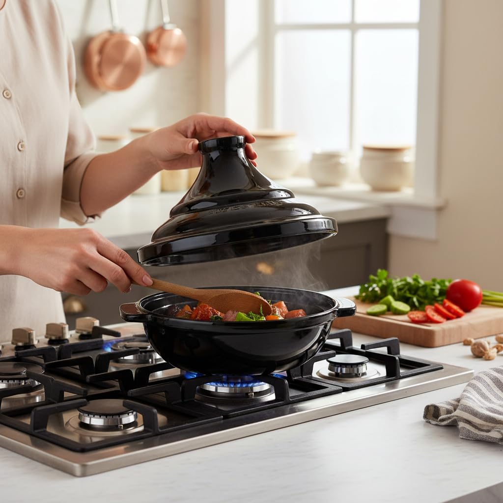 Swiss Line Tajine, 33 cm, nero in alluminio