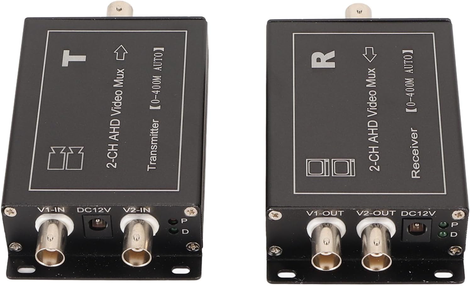 2 Channel Video Multiplexer Support AHD CVBS 400M Transmission Distance Plug and Play Hot Swap Camera Video Signal Combiner