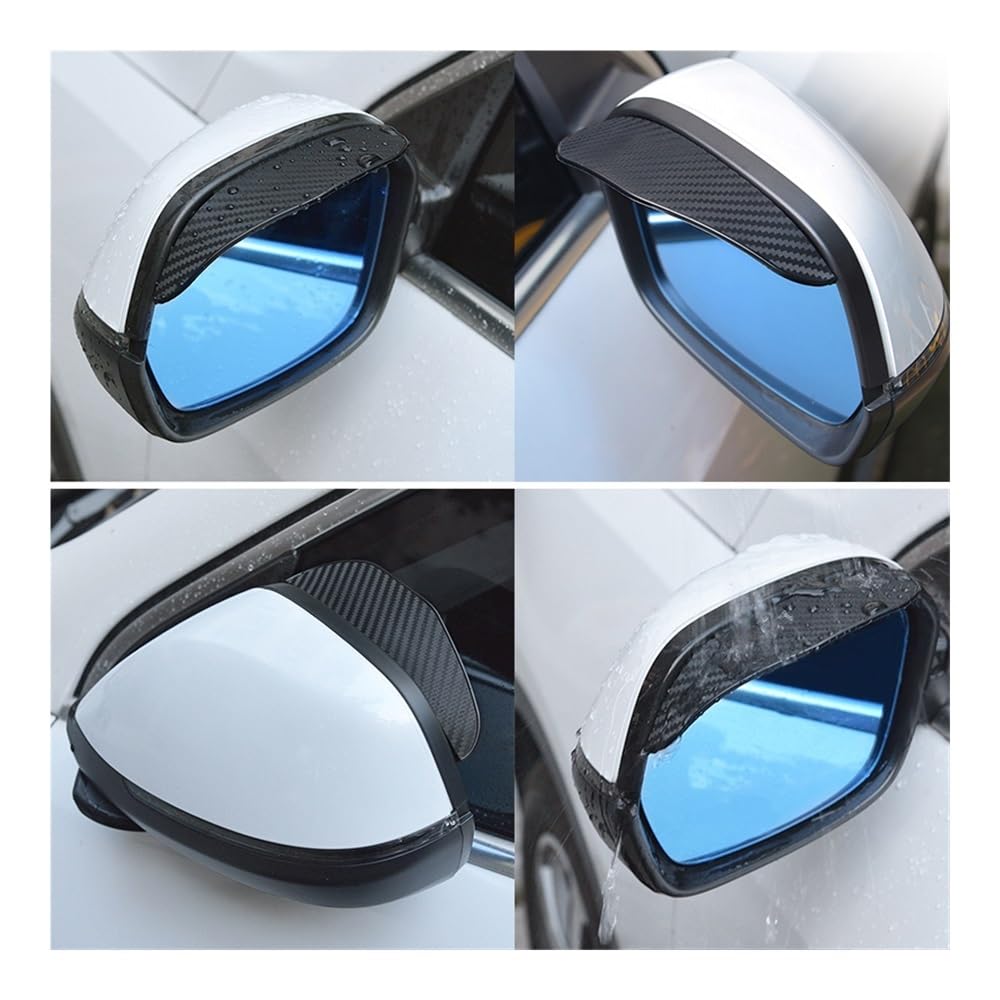 2x Specchietto Retrovisore Vento Deflettore Pioggia Laterale
