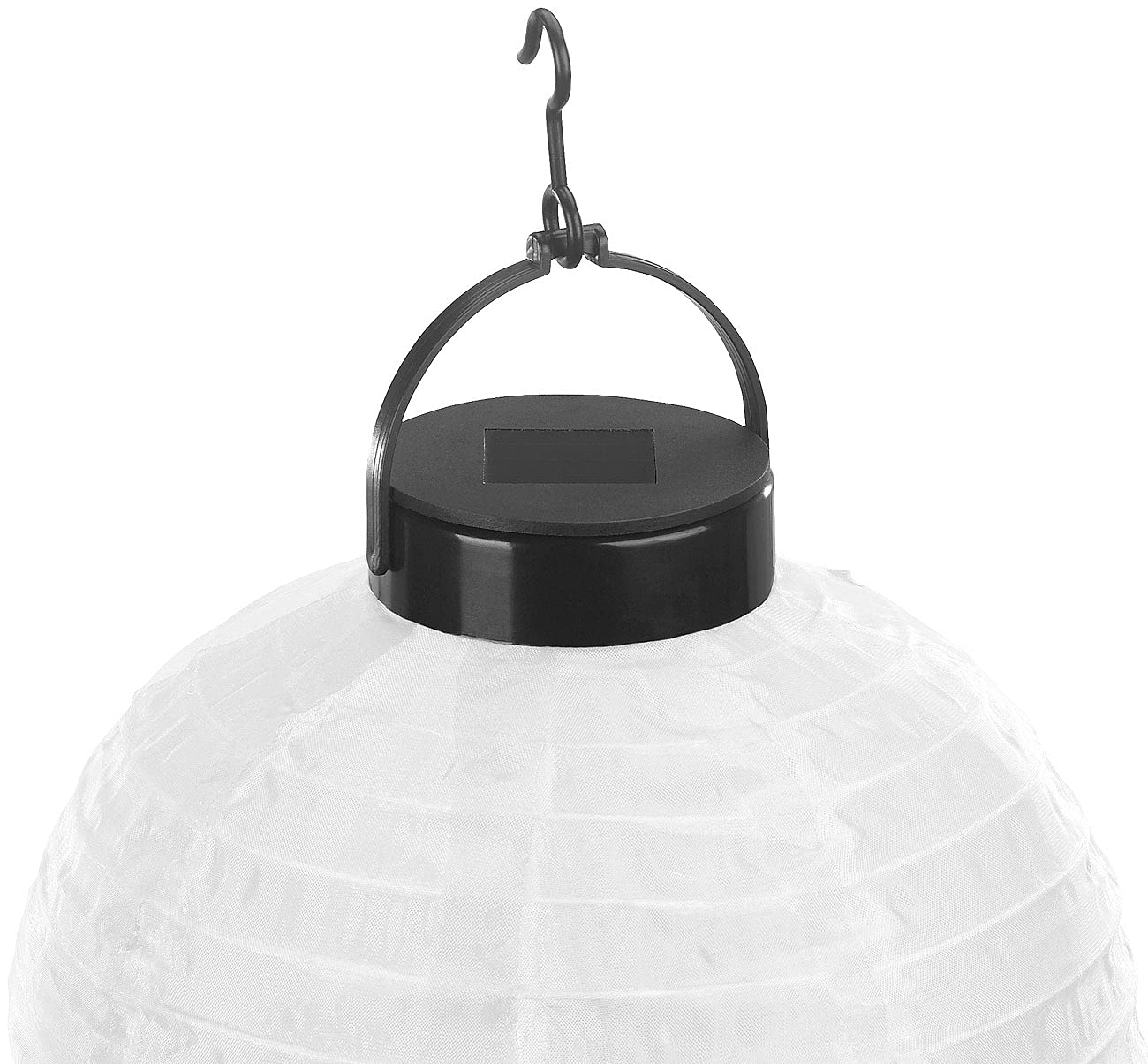 Lunartec wetterfeste Lichterkette: 12er-Set Solar-LED-Lampion, Dämmerungs-Sensor, IP44, warmweiß, 20 cm Ø (große Solar-Lampions, 30 cm, Ball)