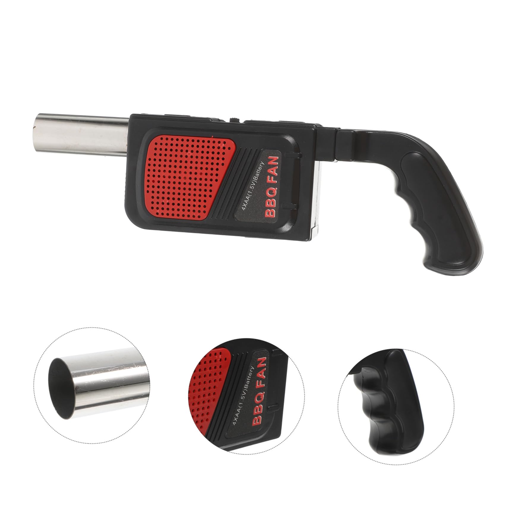NUOBESTY 2 pezzi Soffiatore Elettrico Portatile per Bbq Batteria Soffiatore Mano per Accensione Fiamma Compatto e Facile da Usare per Picnic Campeggio e Grigliate Outdoor