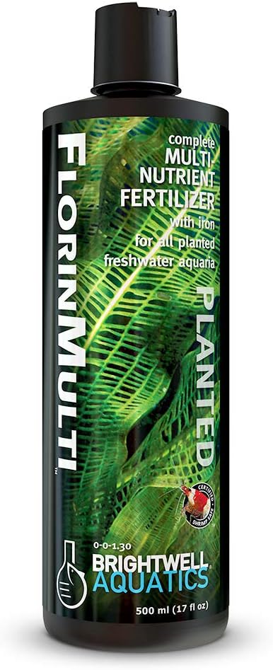 FlorinMulti - Multi-Nutrient Supplement for Planted Aquariums - Supports Healthy Growth, Macro & Trace Elements, Ideal for Shrimp & Plants, 500 ml