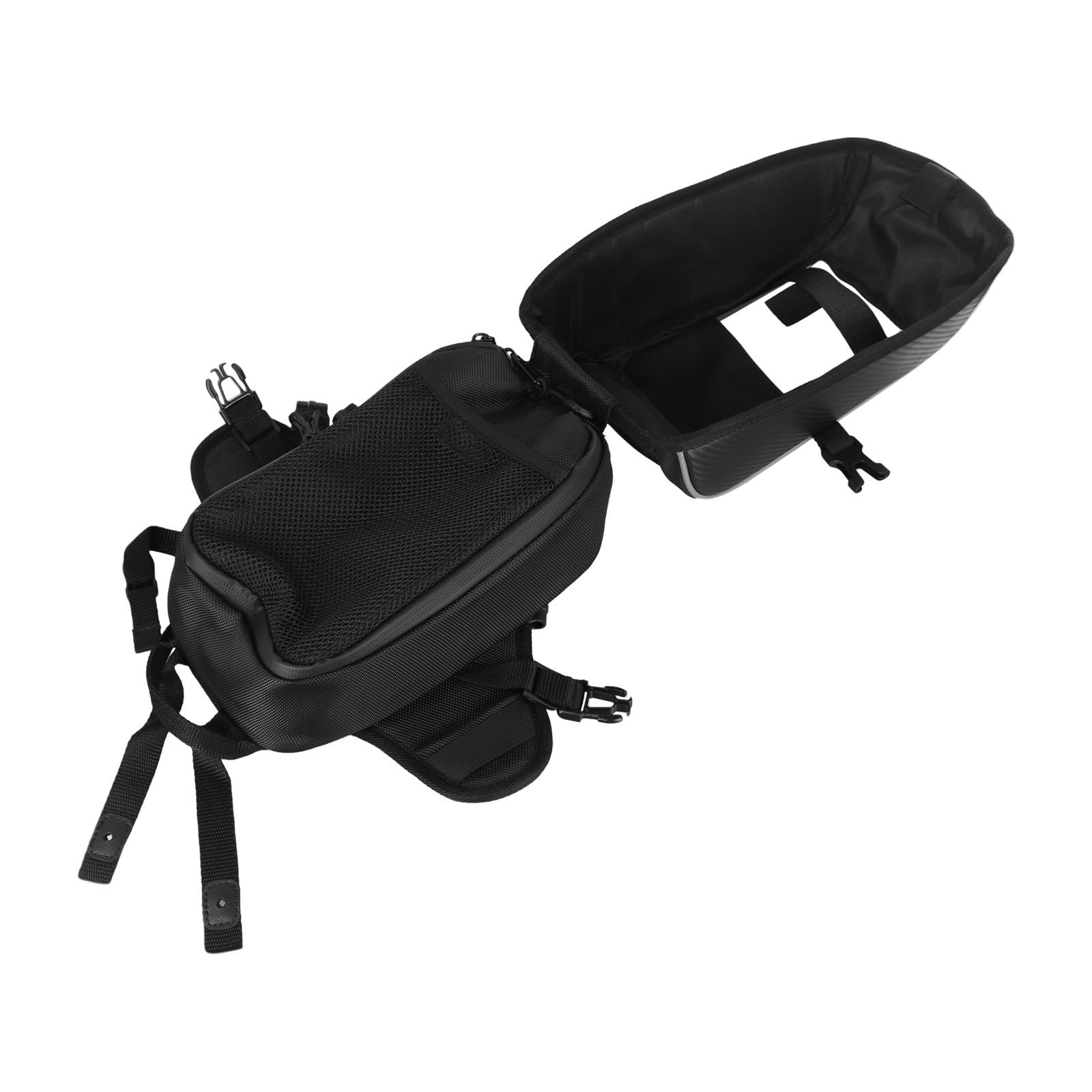 Sac de réservoir, support de téléphone pour Can-Am Ryker 600 900 Rally 2019-2023, rangement étanche 3 L avec fenêtre tactile, noir