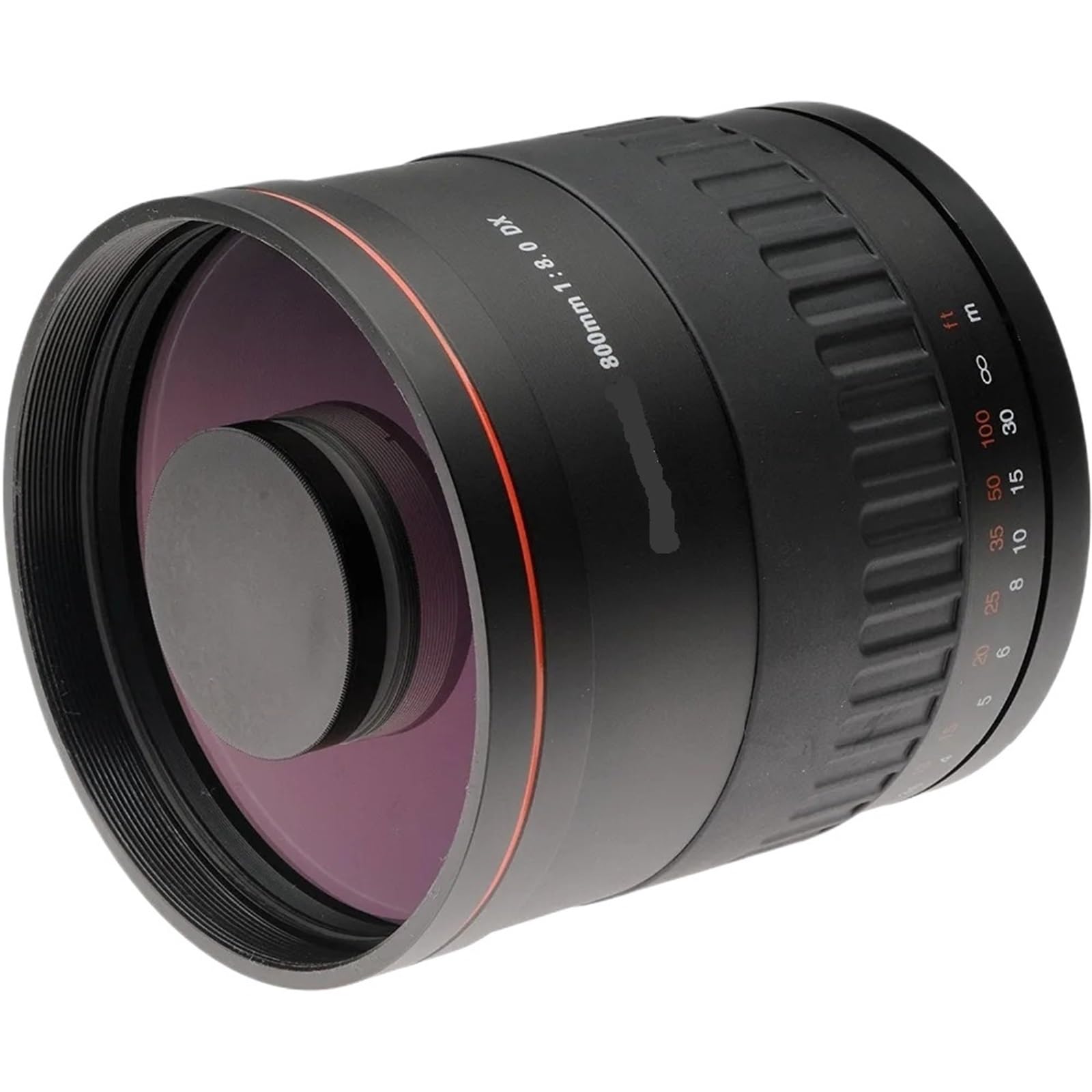 Compatibile con obiettivo teleobiettivo a specchio professionale Canon da 900 mm con messa a fuoco manuale + attacco T2