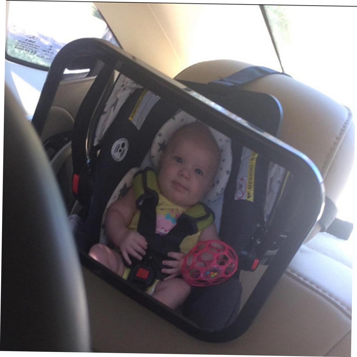 VICASKY Mirror for Rear 360 Degree Adjustable Safety Mirror Made of Plastic Safe Driving Aid