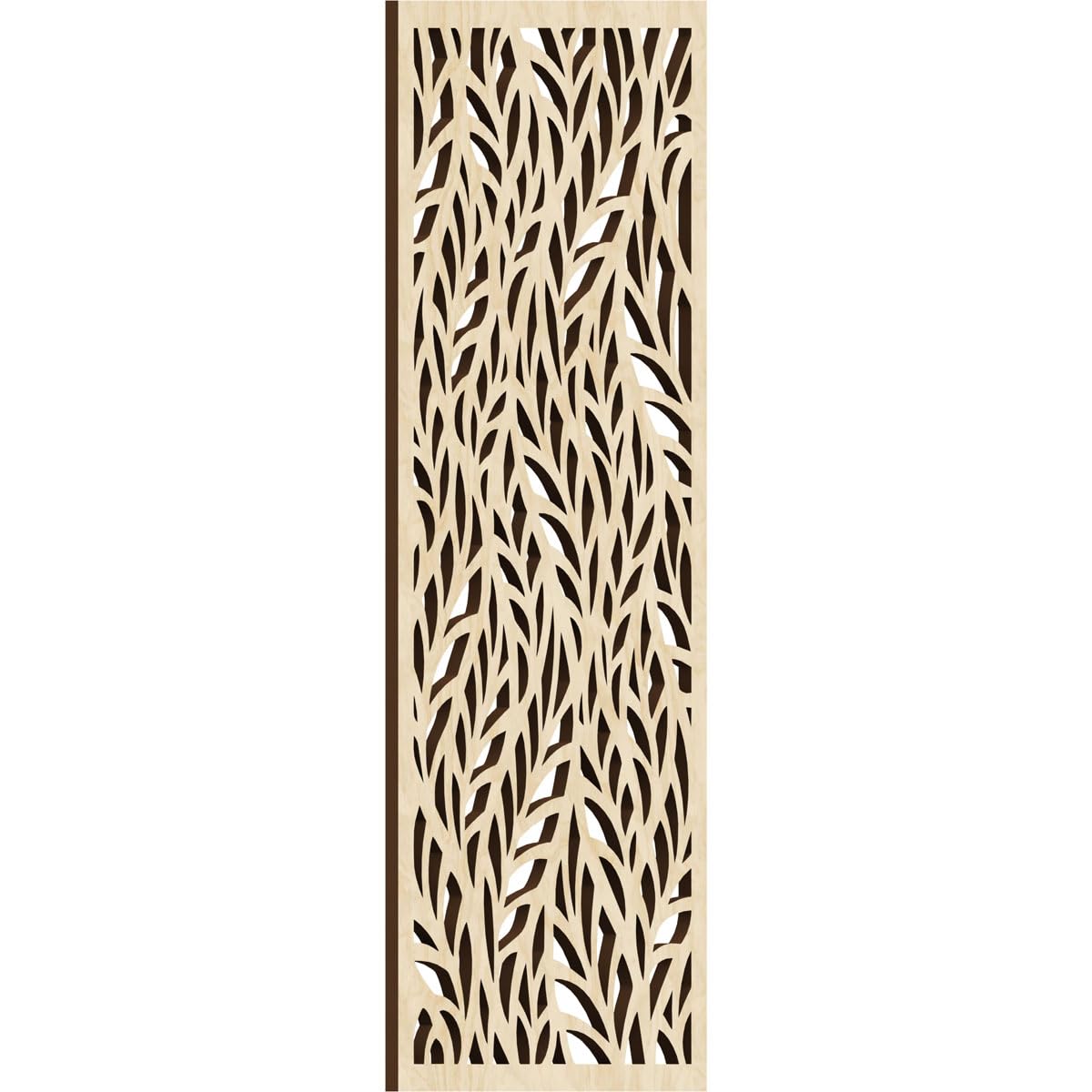 Ortonville Decorative Pierced Fretwork Wood Wall Panels, 11 3/8"W x 29 3/8"H x 3/8"T, Birch