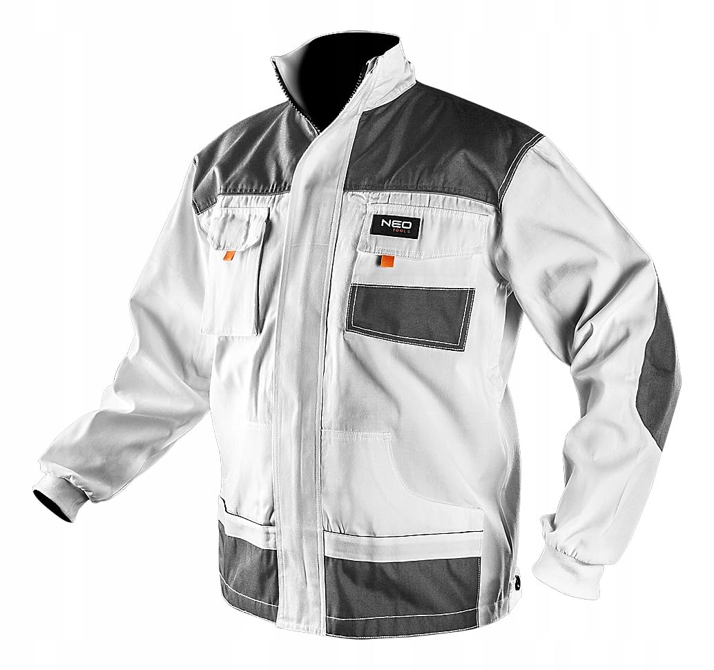 NEO TOOLS Arbeitskleidung: Arbeitsanzug-Set mit Arbeitsjacke, Arbeitshose uns Arbeitshandschuhe, für Mechaniker, Arbeitskleidung Set robust viele Taschen Baumwolle