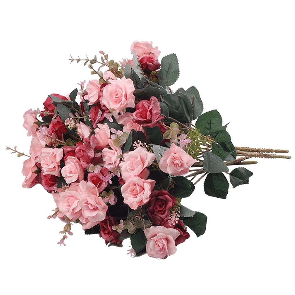 Fleur artificielle rose bouquet décoration salon intérieur et ornements de mariage