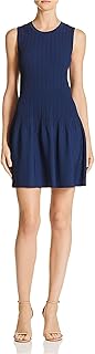 Womens Rye Ribbed Sleeveless Cocktail Dress Navy L - Buy now