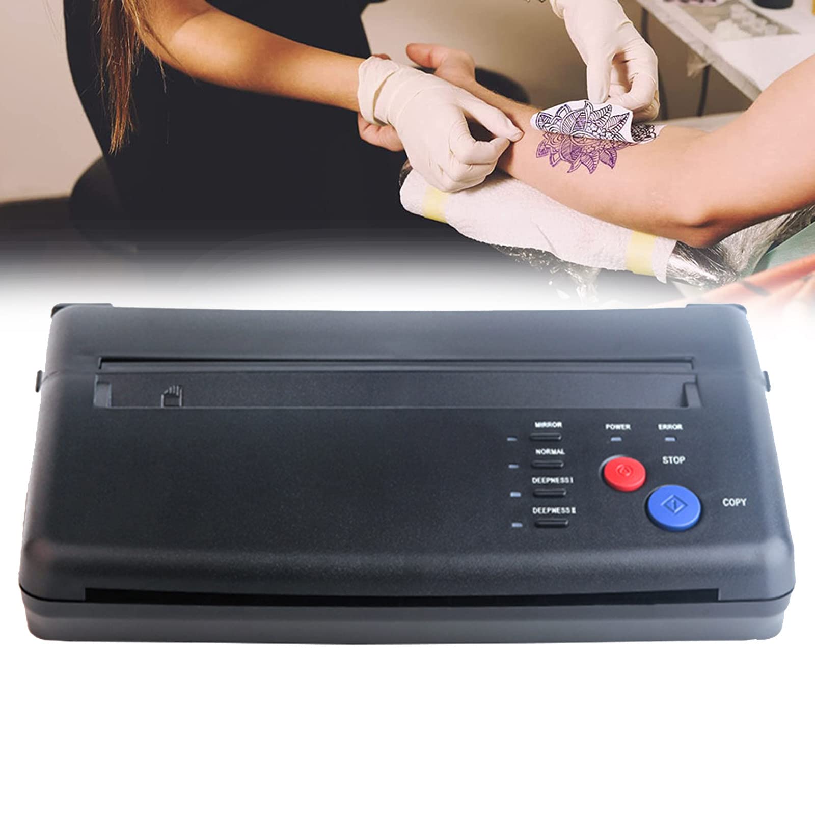 Feiangel ミニタトゥー転写機 ミニサーマルタトゥー転写コピー機 (白