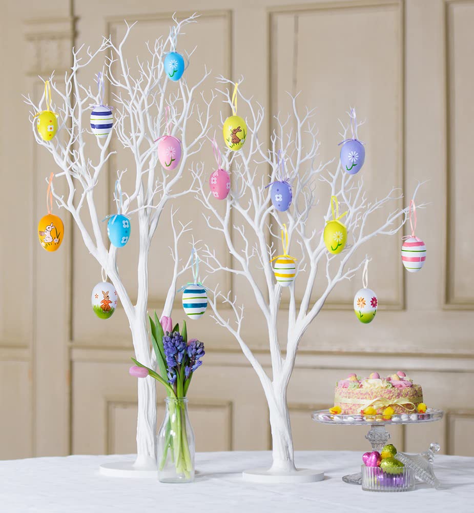 24 pezzi Uova di Pasqua riempibili, Uova di Pasqua colorate miste