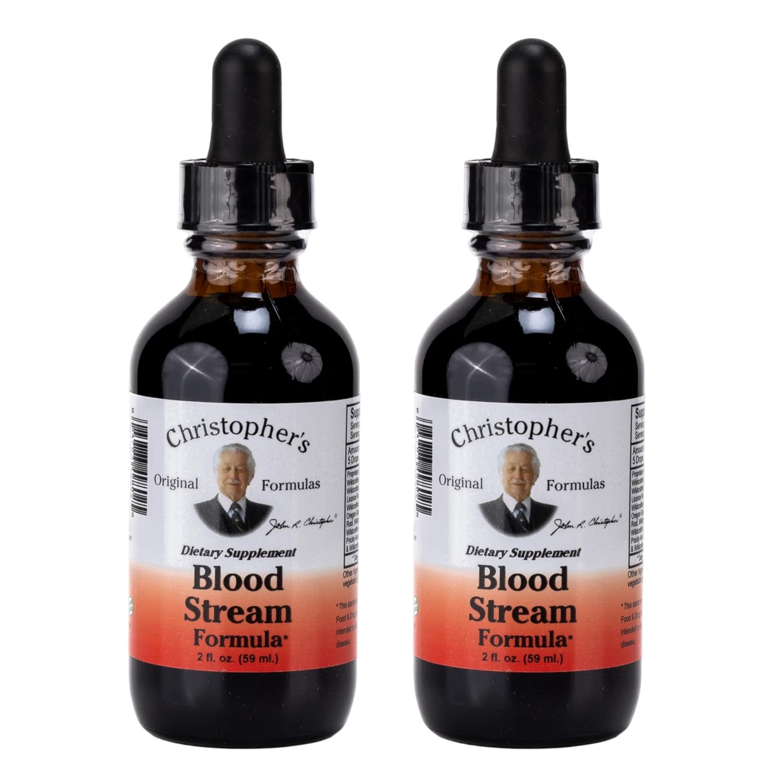 Christopher's Original Formulas Blood Stream Formula, 2 oz Glycerine Extract - Natural Herbal Blend - Pack of 2