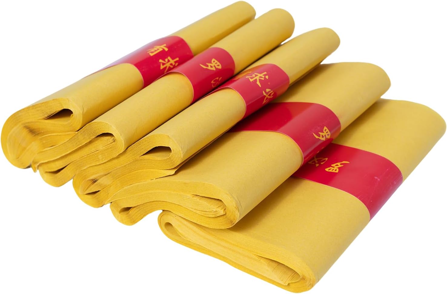 Ancestor Money Joss Paper Bank Notes Gold Foil Chinese 500pcs Yellow Worship Paper for Funeral & Qingming Festival , Bring Good Fortune , Ancestor Money to burn