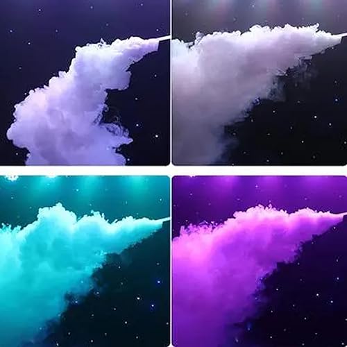 Miniatura 6 de Máquina de niebla, máquina de humo de 1500 W con tanque de 5 L y 6 luces LED coloridas, control remoto o control por cable, 25000 Cufmin, para