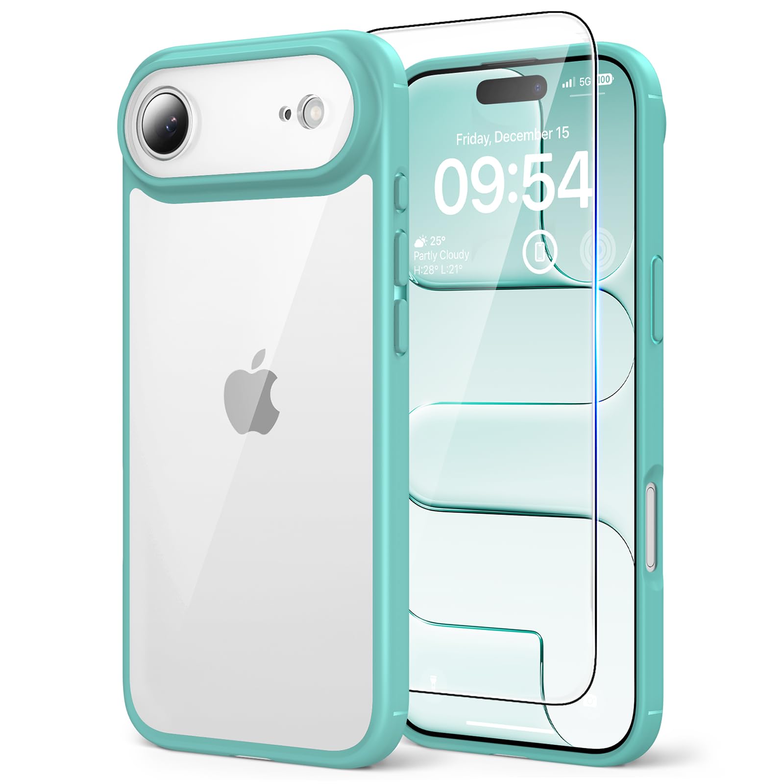 Coque iPhone Air avec protection écran et caméra TAURI verte - 7