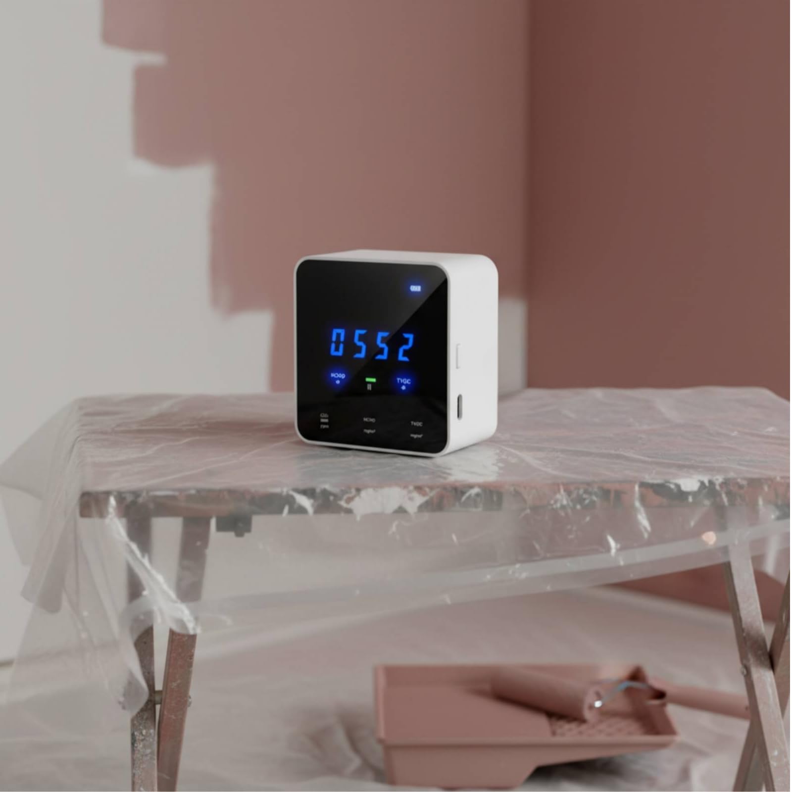 Rilevatore di Qualità ''atmosfera da Tavolo Accurato Rilevatore a Qualità '’atmosfera con Display Digitale Rapido Di