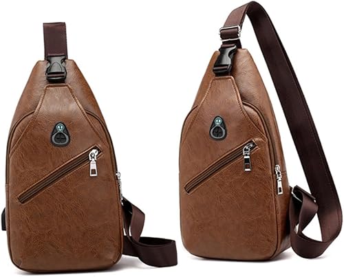 Miniatura 8 de VALICLUD 2pcs Men Crossbody Bags Mens Messenger Bag Men Messenger Bag Crossbody for Men Small Backpack for Men Chest Bag Men Chest Bag for Men Sling