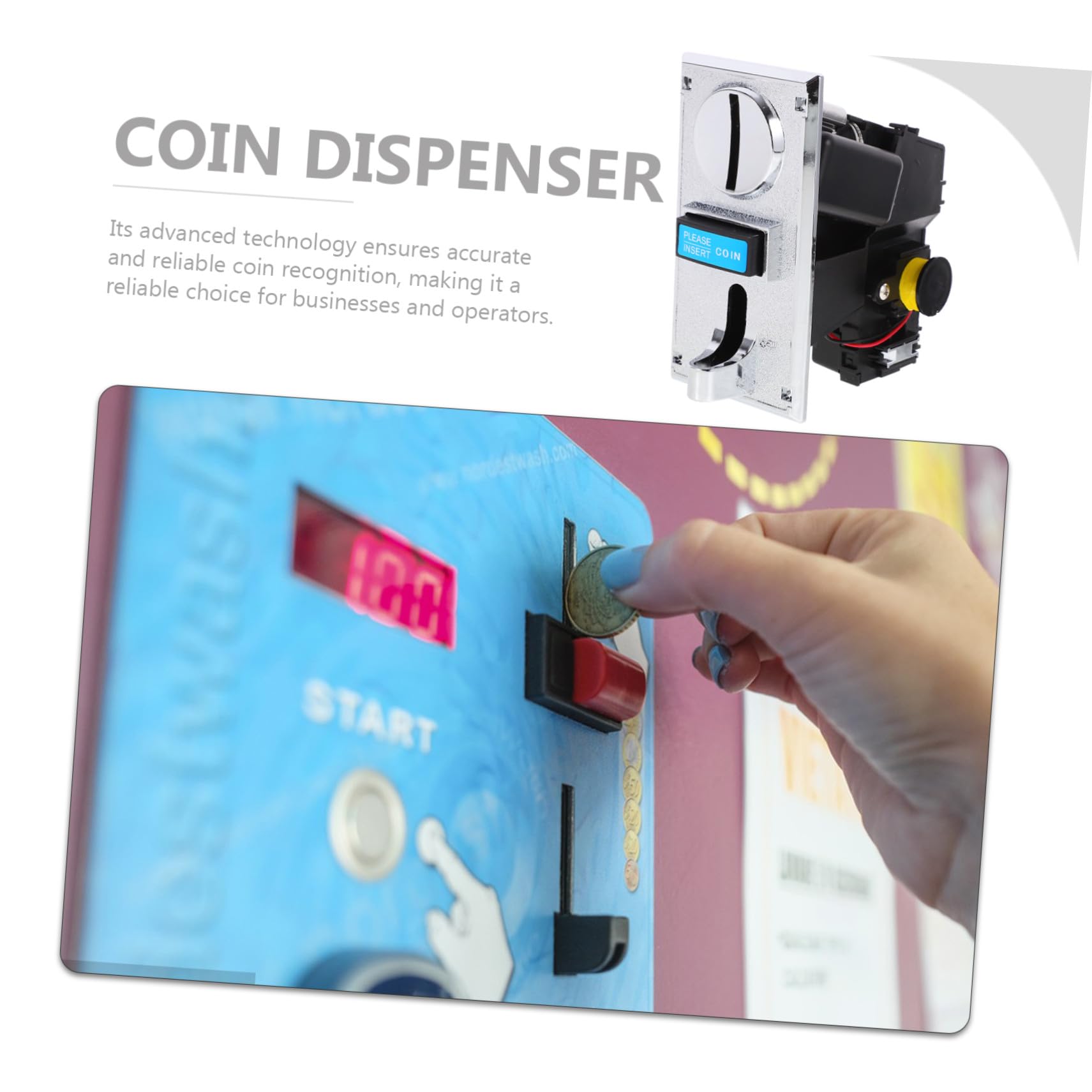 Selector Electrónico de Monedas Múltiples para Lavadora Reconocimiento Preciso y Diámetro de 15-29mm para Aplicaciones de Vending y Juegos