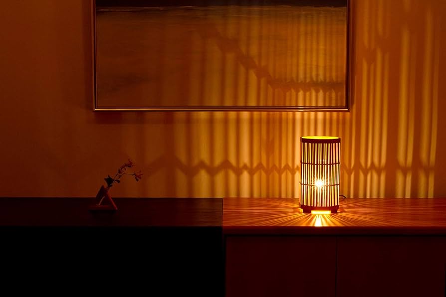 木のあかり　ライト　ランプ　工芸品　手作り　組子　青森ヒバ　インテリア 木のあかりライトランプ工芸品手作り組子青森ヒバインテリア