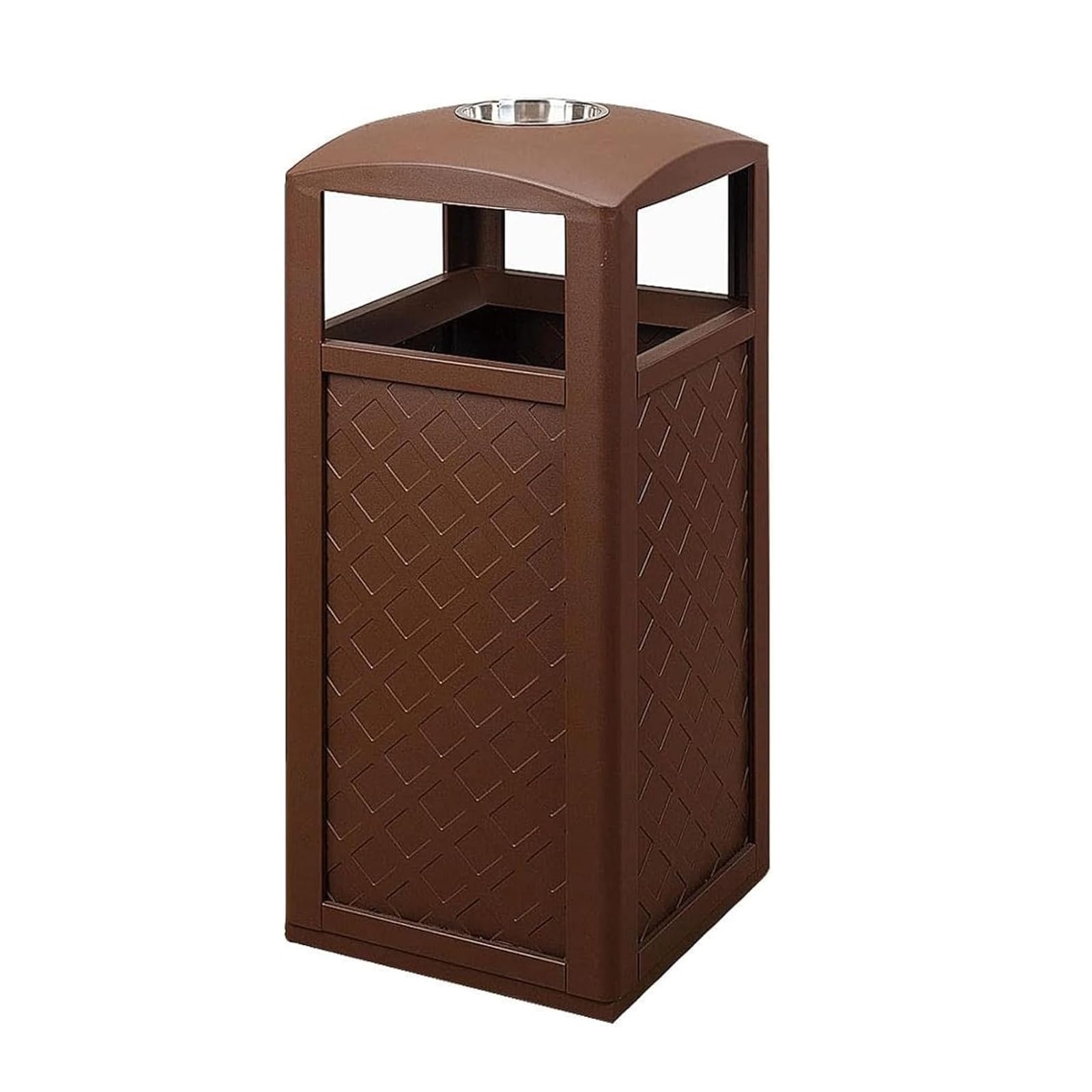 Botes de Basura Bote de Basura al Aire Libre con cenicero, Botes de Basura, Bote de Basura de Metal Comercial for cafeterías, Campus, Parques, Botes de Basura Aire Libre y hogar(95 * 40cm)