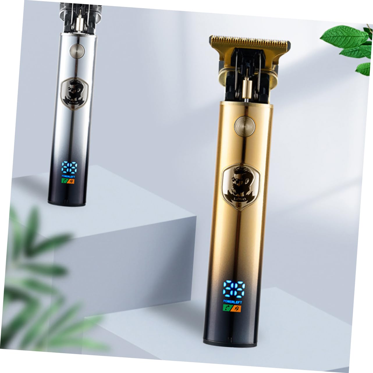 PLAFOPE 1Set Cordless Clipper for Salon Barber Grooming USB Rechargeable Professional Hair Cutting Trimmer with Low Noise and Compact Design