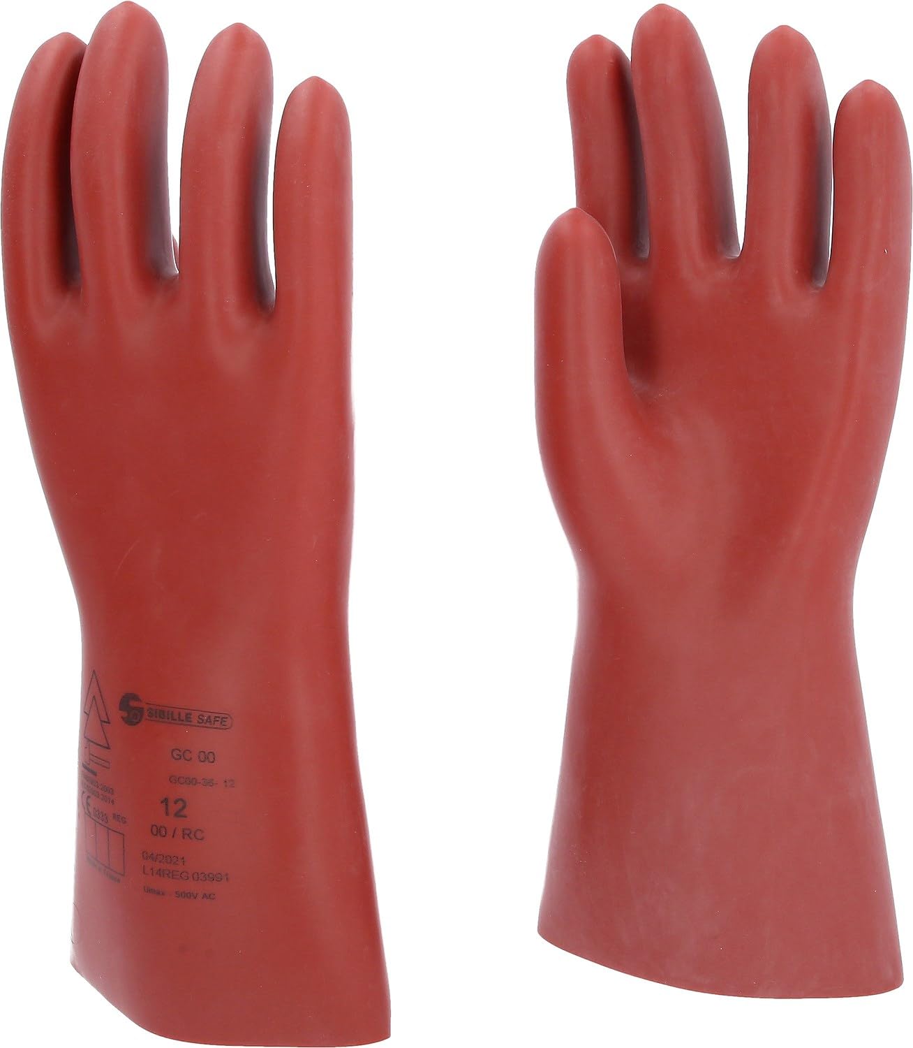 KS Tools 117.0068 Elektriker-Schutzhandschuh mit mechanischem Schutz | Größe 12 | Klasse 00 [500 V] | rot