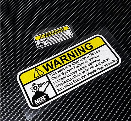 Generic Reflective Warning Car Stickers NOS Nitrous Oxide Systems Stickers Tuning Racing Car Decal Vinyl Motocross for Bike Truck Vans