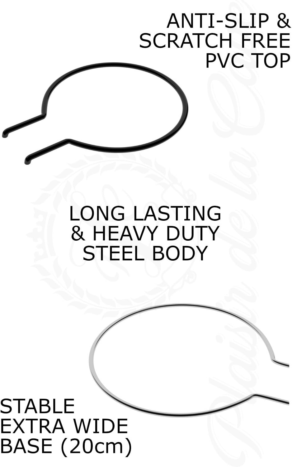 2in1 Wine Decanter Drying Stand – Fast Spotless Carafe Dryer & Compact Folding Rack for Safe Storage - incl. Black Rubber Top (Non Slip & Anti Scratch) - Image 5