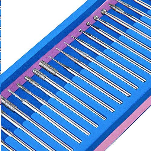 30pcs 3/32 inch Carbide Rotary Burr Nail Drill Bit, Professional Acrylic Nail File Drill Bit for DIY Nail Drill Manicure Pedicure Cuticle Nail Polishing