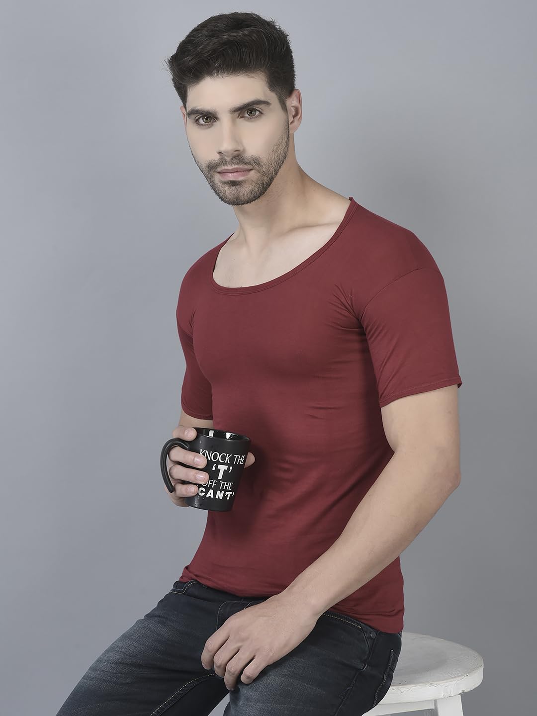 Dollar Lehar Combed Cotton Men's Multicolour Vest - Pack of 7 - Actual Colour May Vary 2