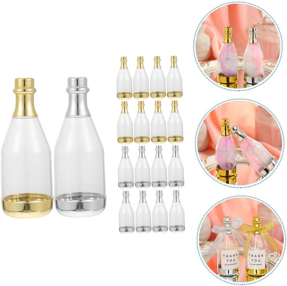 20pcs Bottle Shaped Candy Boxes Wedding Favors Creative Bottle Design for Birthdays Anniversaries Showers Packaging