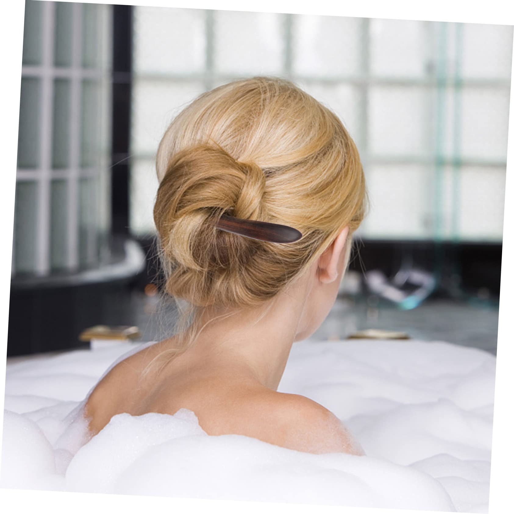 DOITOOL 5stücke Doppelspitzen -haarstäbe Für Lange Haarnadeln Schwarzem Für Hochzeiten Partys Und Tägliches Styling