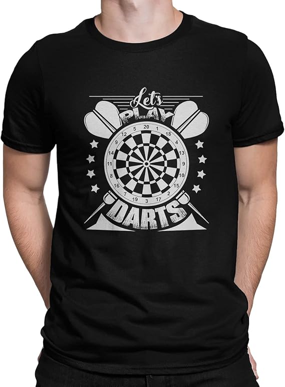 Let's Play Darts Tee Shirt, Unique Darts Unisex Tshirt