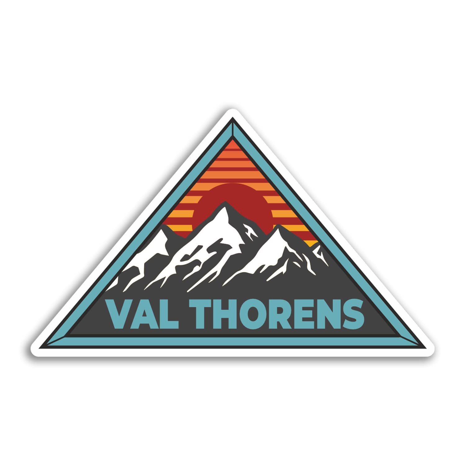 2 X 10cm Val Thorens Vnyl Stckers France French Sk Wnter Mountan Sport Toursm Holday - View #9