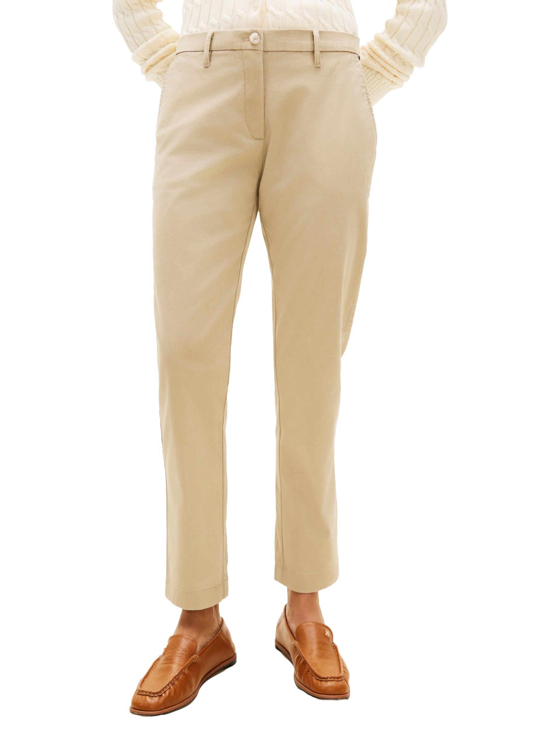 Tommy Hilfiger Women's Twill Slim Chino Pants, Beige 0