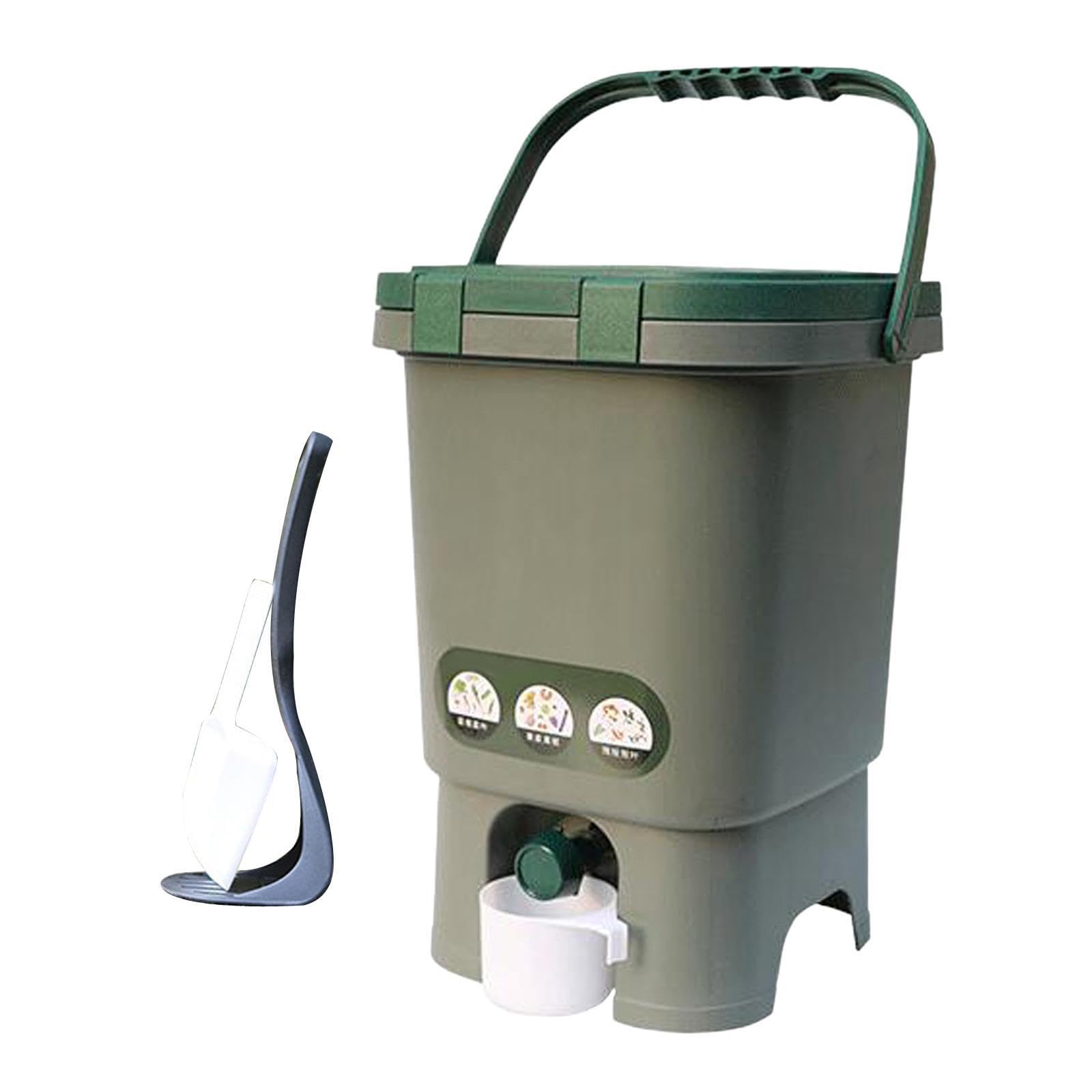 Seau à Compost pour Jardin et verger Transformez Vos déchets en Poubelle d'intérieur sans Effort Poubelle Seau à Compost Portable avec étanchéité Solide de Cuisine Fûts de Fermentation