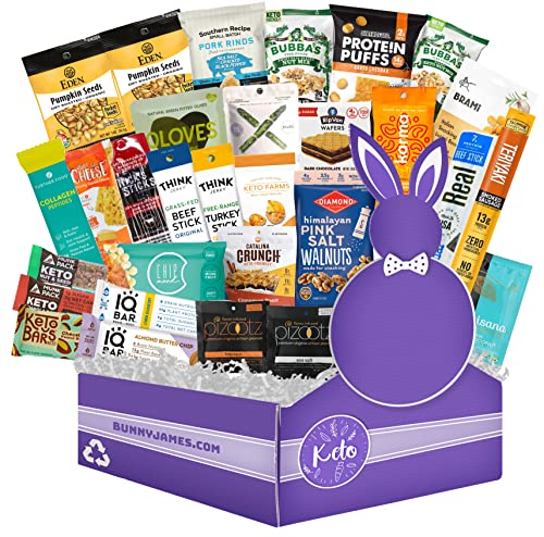 Ultimate Keto Snack Box Sampler Gift - Low Carb (5G Or Less) Low Sugar, High Fat Keto Friendly Snacks, Perfect Low Carb Keto Gift Basket #TOP19