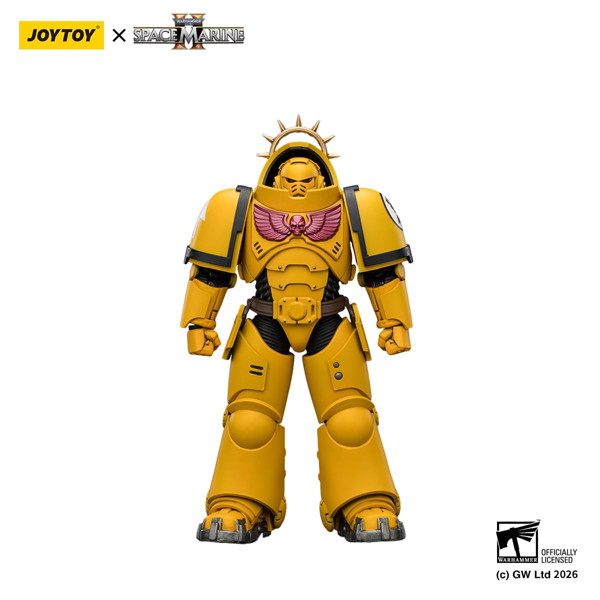 JOYTOY Warhammer 40K Figurine d'action 1/18, édition de jeu, poings impériaux intercesseur lourd avec fusil à boulon lourd et pistolet à boulon – Cadeaux d'anniversaire de collection de 12,7 cm