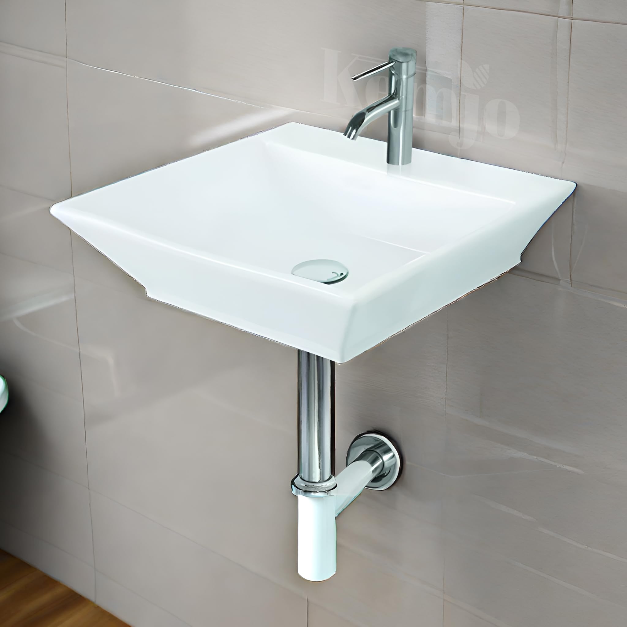 See full amazon price history chart for Kemjo Wall Mounted Wash Basin for Bathroom | Wall Hung Wash Basin/Sink (16.9 x 14.7 x 5.3 Inch, Lumina (5003)) Kemjo Wall Mounted Wash Basin for Bathroom | Wall Hung Wash Basin/Sink (16.9 x 14.7 x 5.3 Inch, Lumina (5003)) (B099KS1NHK) Amazon Price History, Amazon Price Tracker