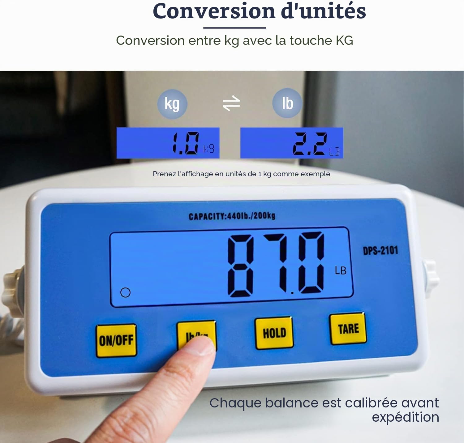 Balance Numérique Pèse-personne 200 kg, Balance Médicale Haute Précision avec Grand Écran, Balance Professionnelle pour Clinique Breau Maison