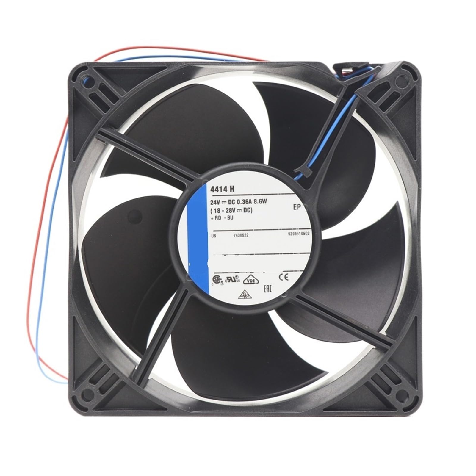 ZBWZXBDJ 4414H 120x120x38mm 12cm 12038 24V DC 8.6W 0.36A 240m3/h 4300RPM Cooling Fan
