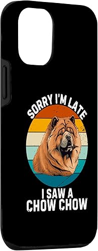 Miniatura 6 de iPhone 11 Pro Vintage Cute Chow Chow Dog Sorry I'm Late I Saw A Chow Chow Case
