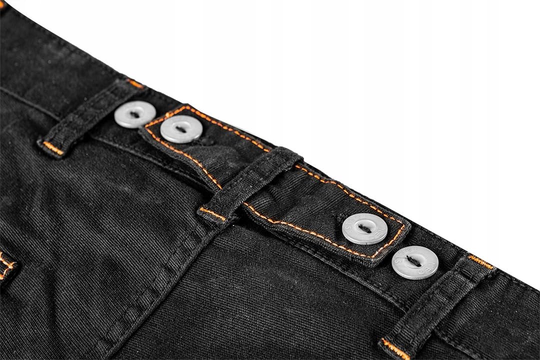 NEO TOOLS HD Slim Arbeitshose - Robuste, Moderne Stretch-Arbeitshose mit Kniepolstertaschen, reflektierenden Zonen, XS-3XL, Oxford-Verstärkungen & Baumwollgürtel, für Profis