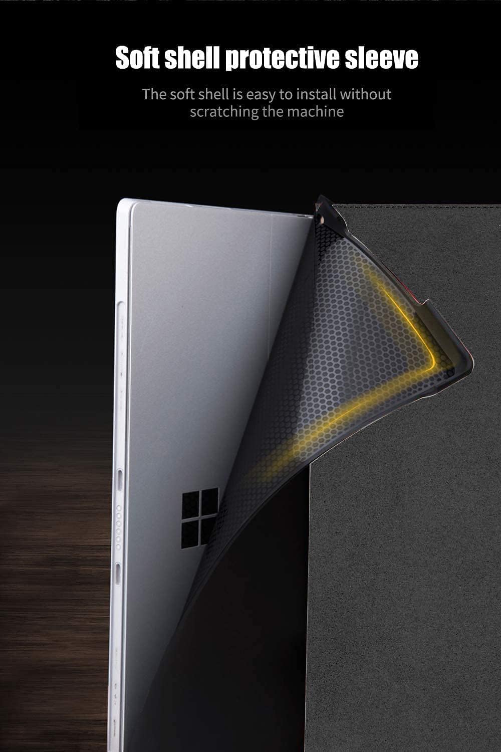 Gexmil Leder Hülle für Microsoft Surface Go 4./3./2./1. 2023/2021/2020/2018