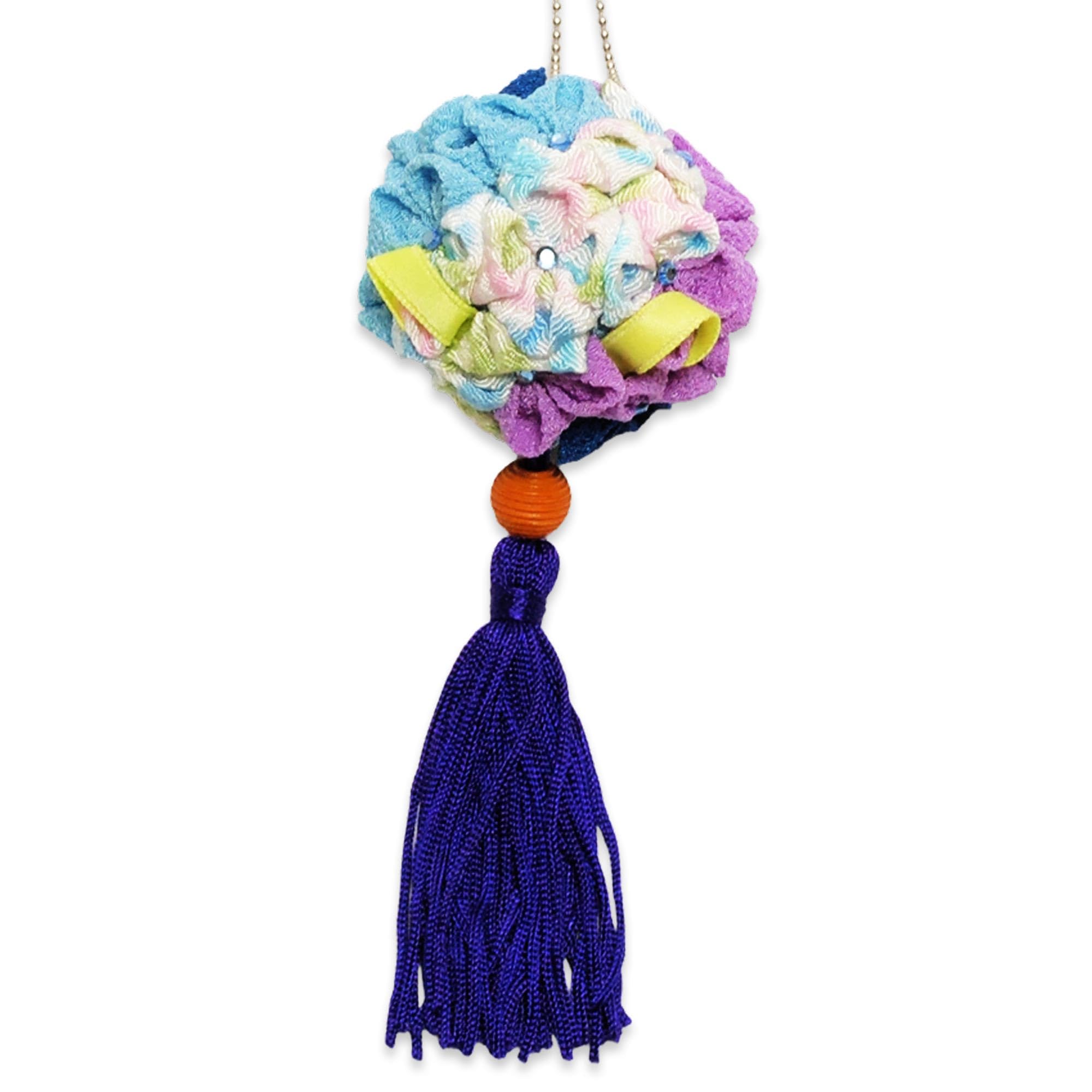 Amazon.co.jp: 【Koyama】つまみ細工 手作りキット 花チャーム 紫陽花 