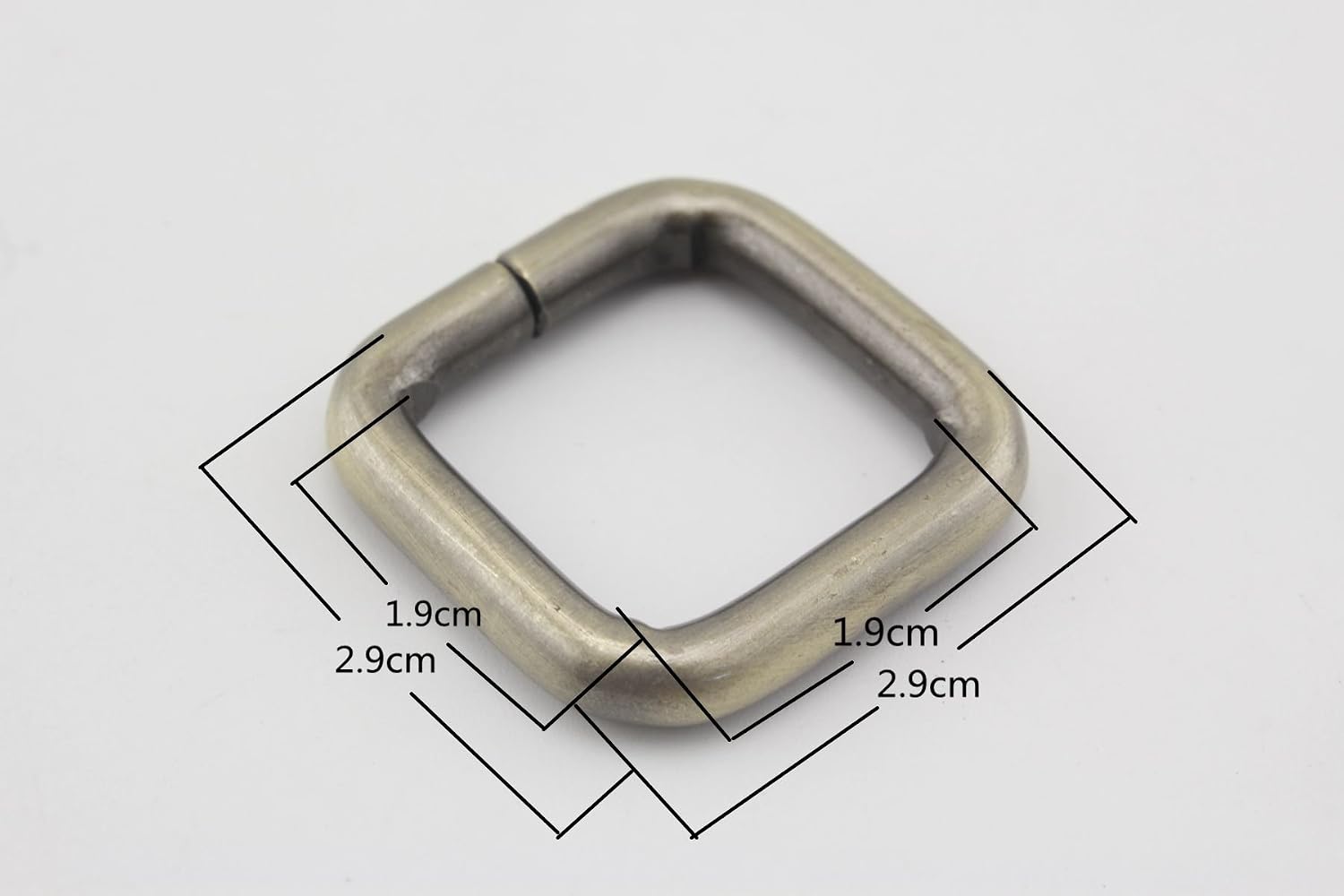 Rectangle ring 3/4" / 19mm iron for buckle straps bags belt purse hardware making,bag replacement Anti bronze U132