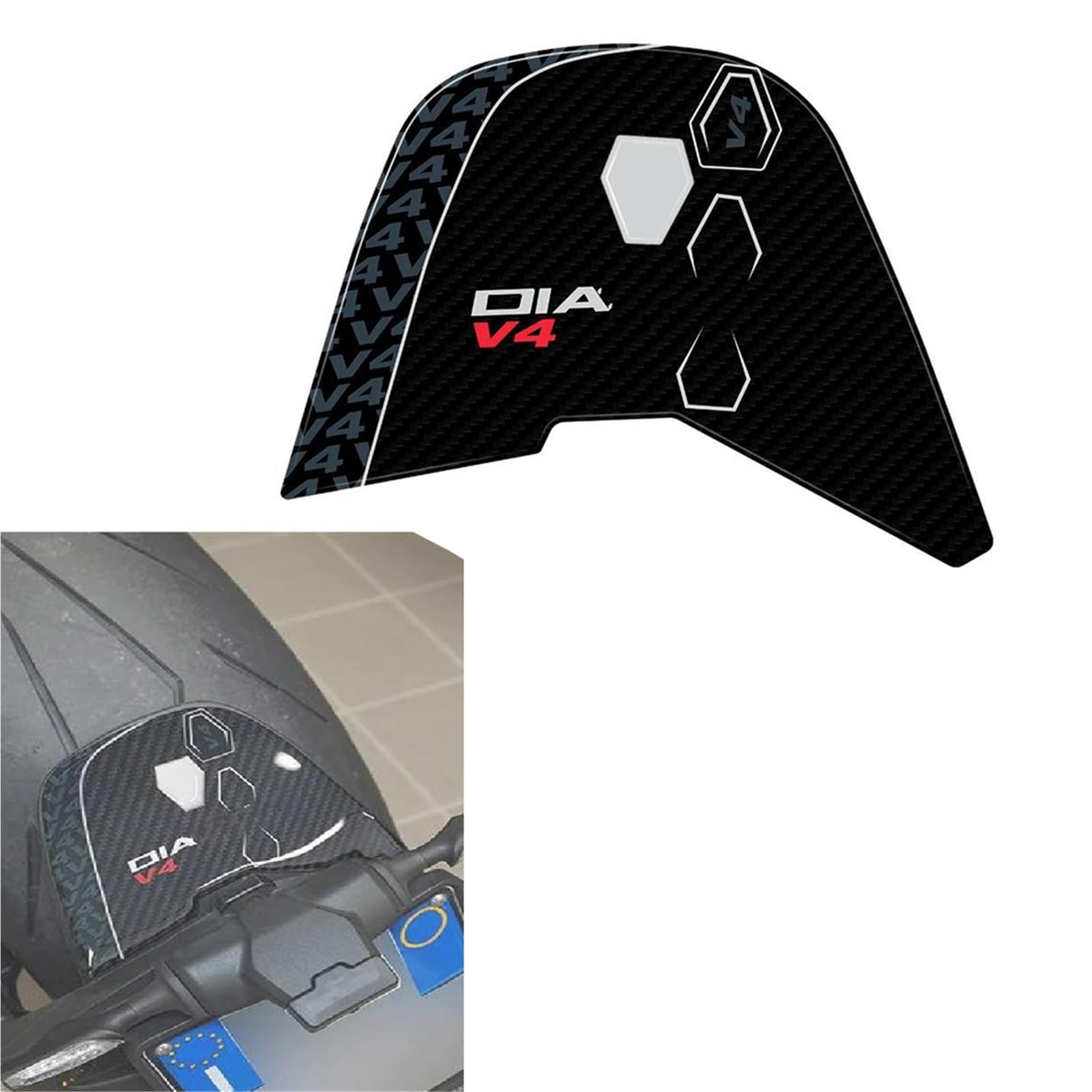 Decorative Sticker Motorcycle Sticker Decal Accessories for Ducati Diavel V4 2023- Fuel Tank Pad Protection