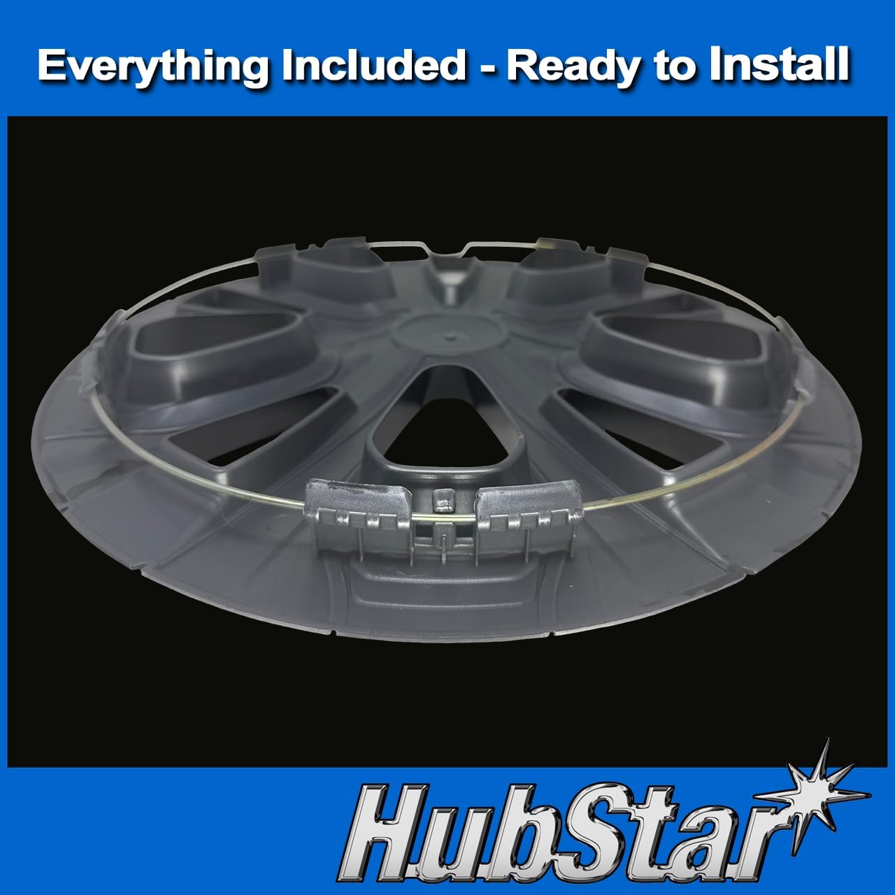 Hubcap Replacement for Toyota Prius 2019-2022, 15-inch Replica Wheel Cover (Set of 4) Silver